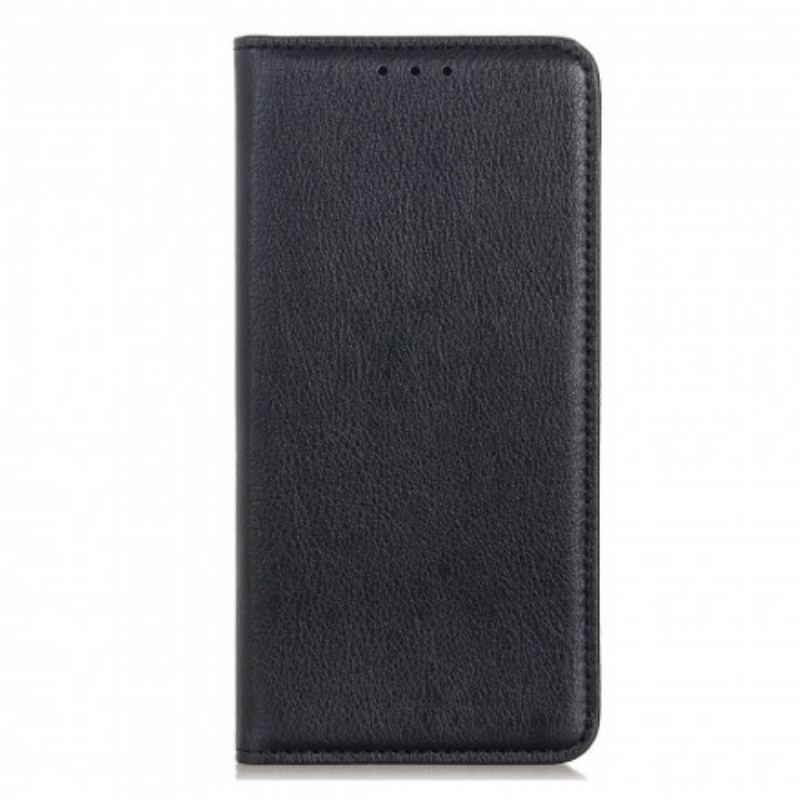 Capa De Celular Para Motorola Edge 20 Lite Flip Couro Litchi Elegance Dividido