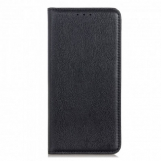 Capa De Celular Para Motorola Edge 20 Lite Flip Couro Litchi Elegance Dividido