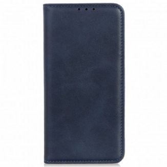 Capa De Celular Para Motorola Edge 20 Lite Flip Design De Couro Dividido