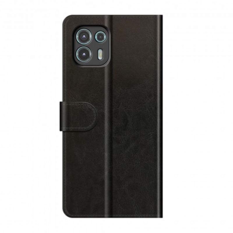 Capa De Couro Para Motorola Edge 20 Lite Couro Ultra Sintético