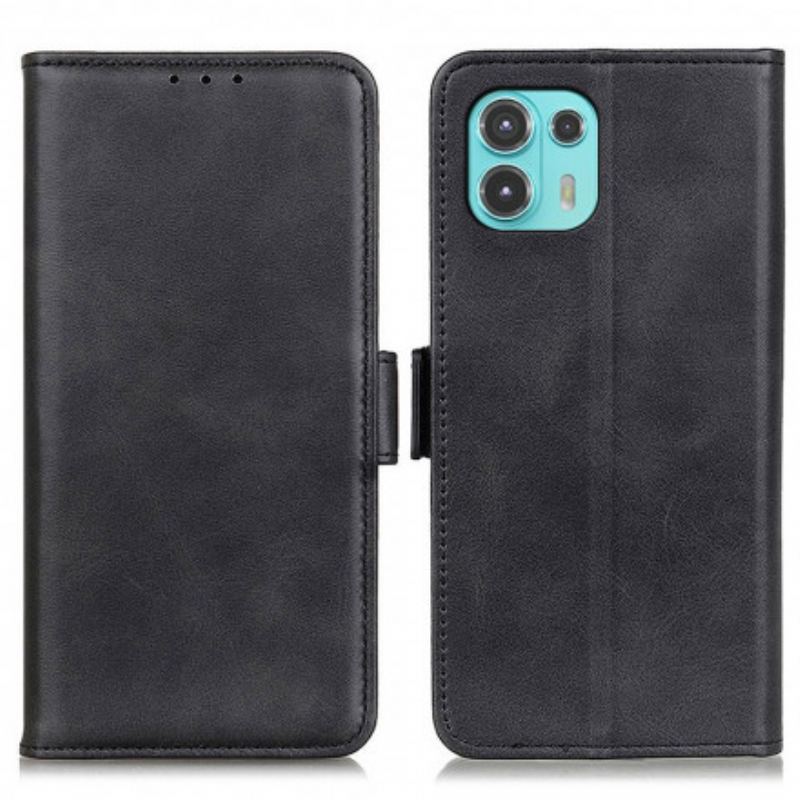 Capa Flip Para Motorola Edge 20 Lite Fecho Duplo