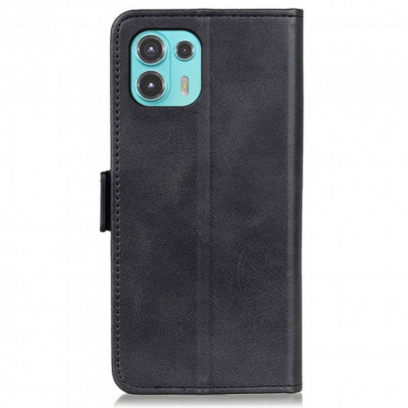 Capa Flip Para Motorola Edge 20 Lite Fecho Duplo