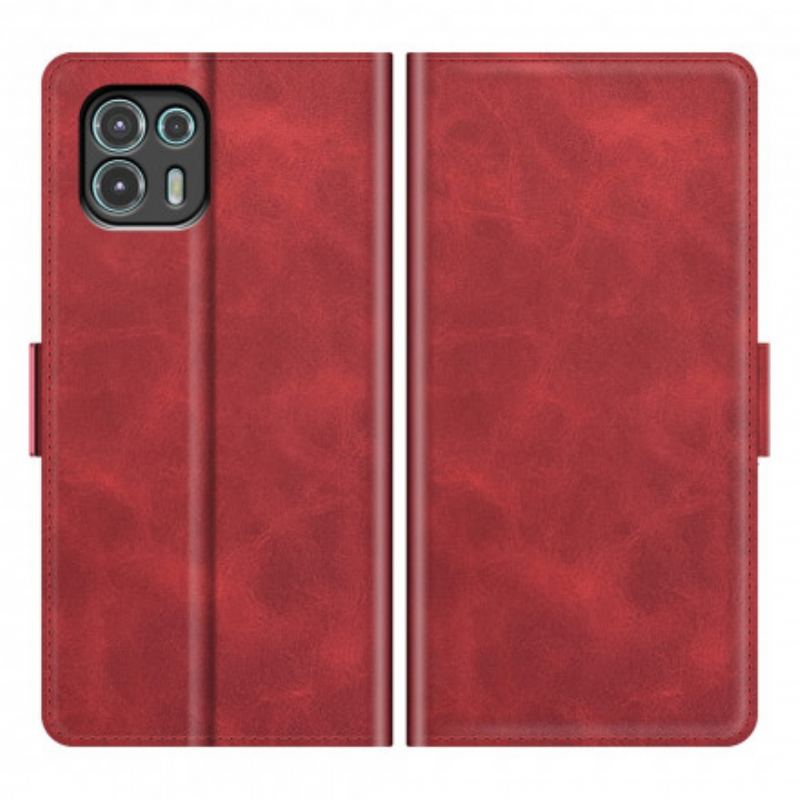 Capa Folio Para Motorola Edge 20 Lite Flip Aba Dupla Clássica