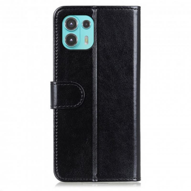 Capa Folio Para Motorola Edge 20 Lite Frozen Finesse