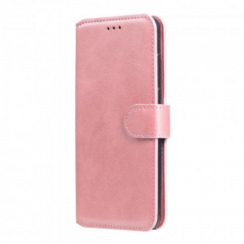 Capa Folio Para Motorola Edge 20 Lite Novas Cores De Couro Falso