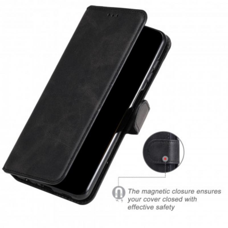 Capa Folio Para Motorola Edge 20 Lite Novas Cores De Couro Falso