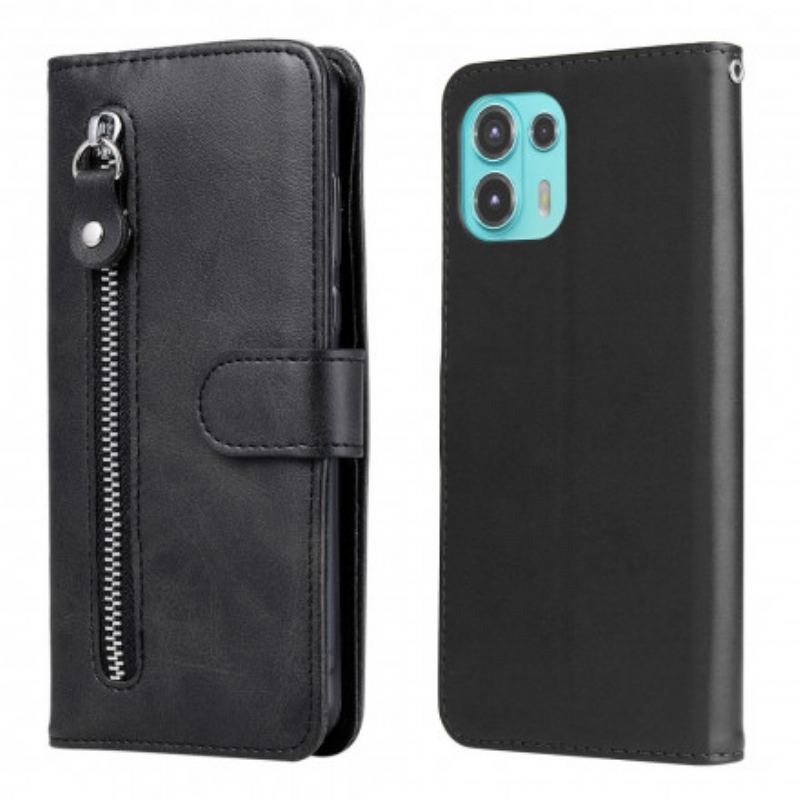 Capa Folio Para Motorola Edge 20 Lite Porta-moedas Vintage