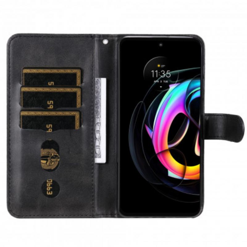 Capa Folio Para Motorola Edge 20 Lite Porta-moedas Vintage