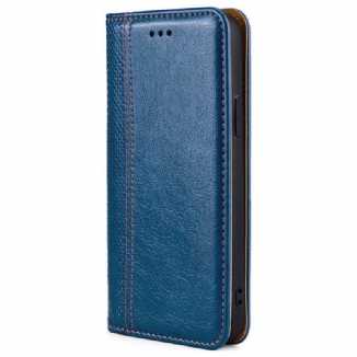 Capa De Celular Para Oppo Reno 8 Flip Couro Falso Vintage