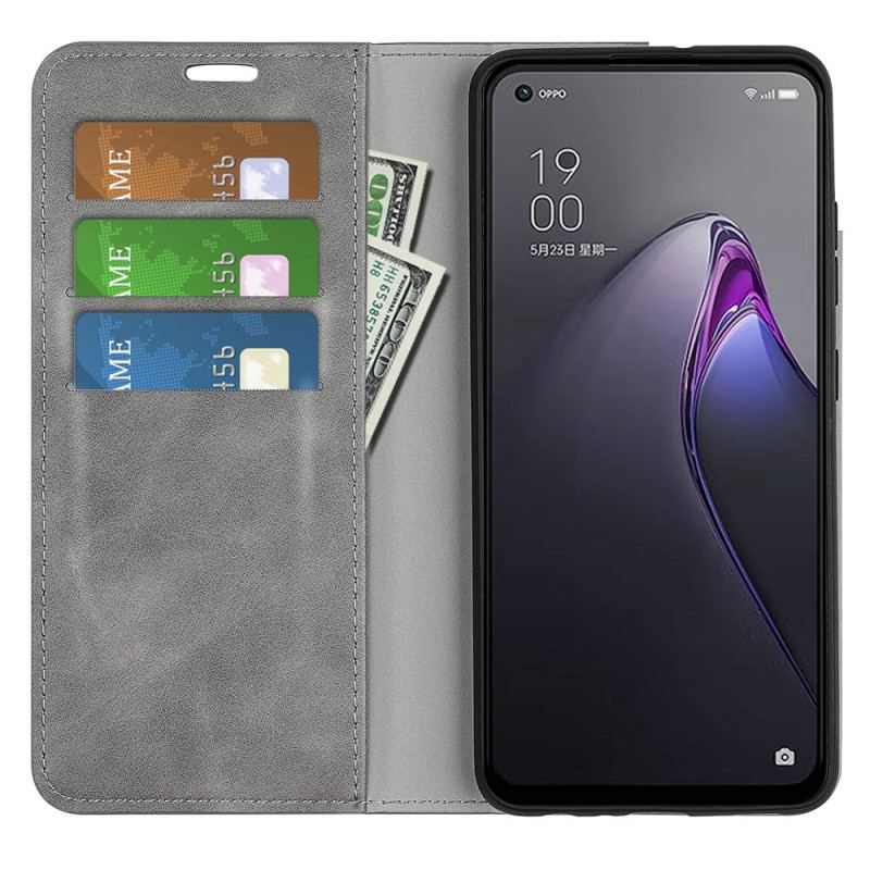 Capa De Celular Para Oppo Reno 8 Flip Design Clássico