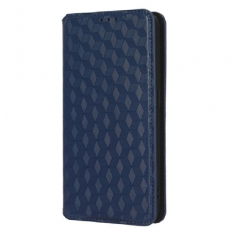 Capa De Celular Para Oppo Reno 8 Flip Efeito Couro Cubo 3d