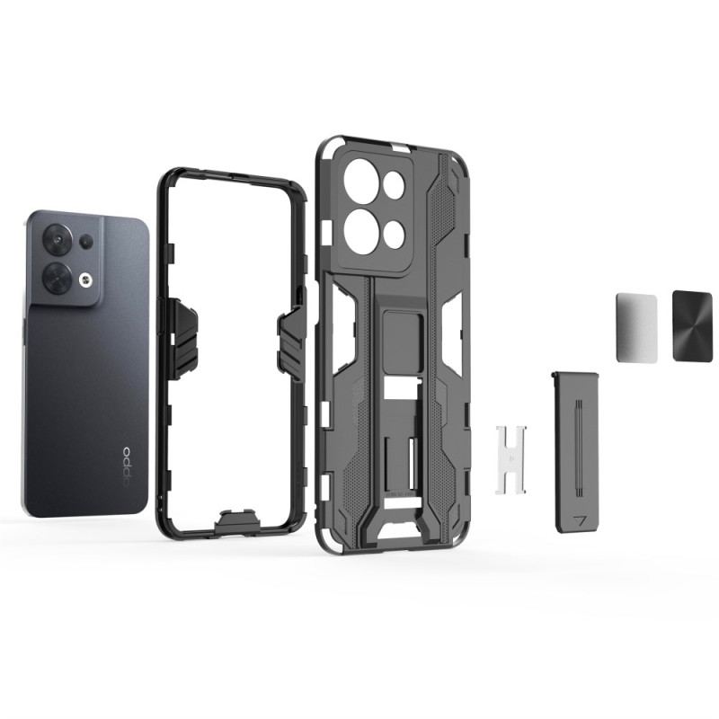 Capa De Celular Para Oppo Reno 8 Suporte Removível Vertical E Horizontal