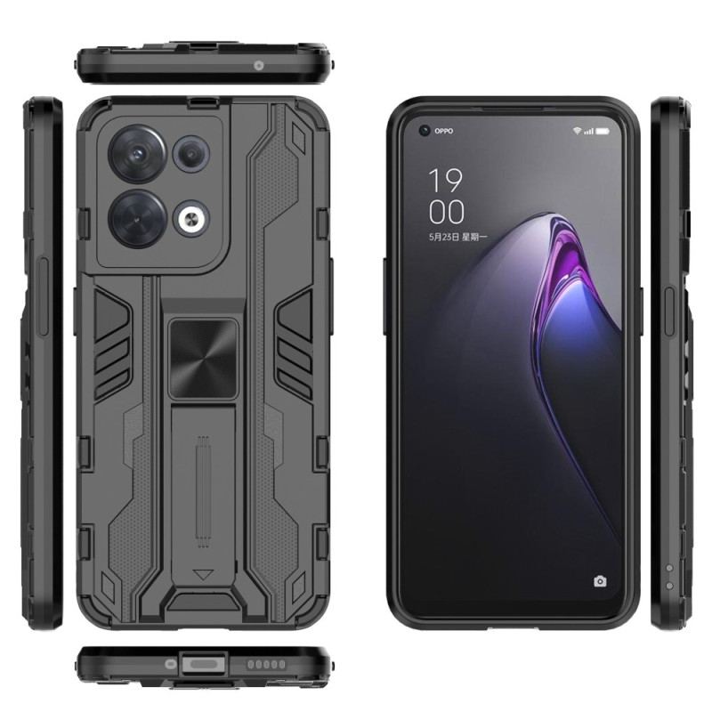 Capa De Celular Para Oppo Reno 8 Suporte Removível Vertical E Horizontal