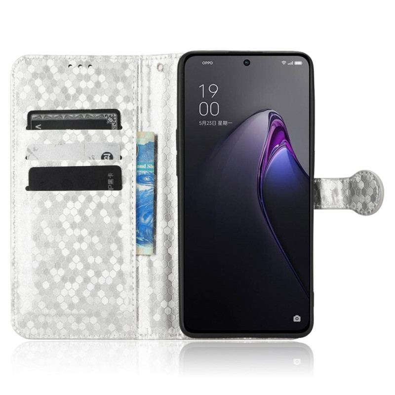 Capa De Couro Para Oppo Reno 8 De Cordão Design Strappy 3d