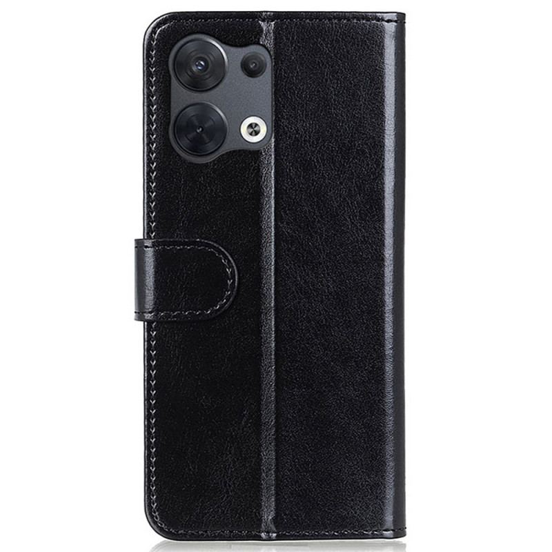 Capa De Couro Para Oppo Reno 8 Finura