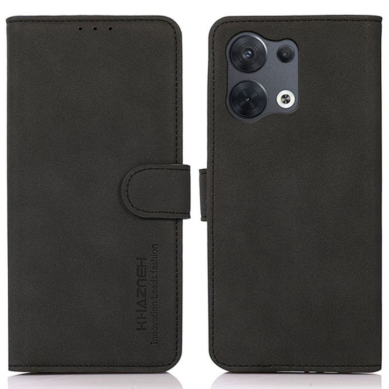 Capa Em Pele Para Oppo Reno 8 Khazneh Moda Efeito Couro