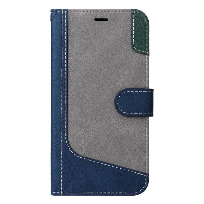 Capa Flip Para Oppo Reno 8 De Cordão Cinta Tricolor