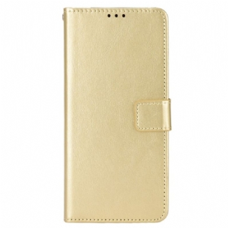 Capa Flip Para Oppo Reno 8 De Cordão Couro Sintético Chamativo Com Alça