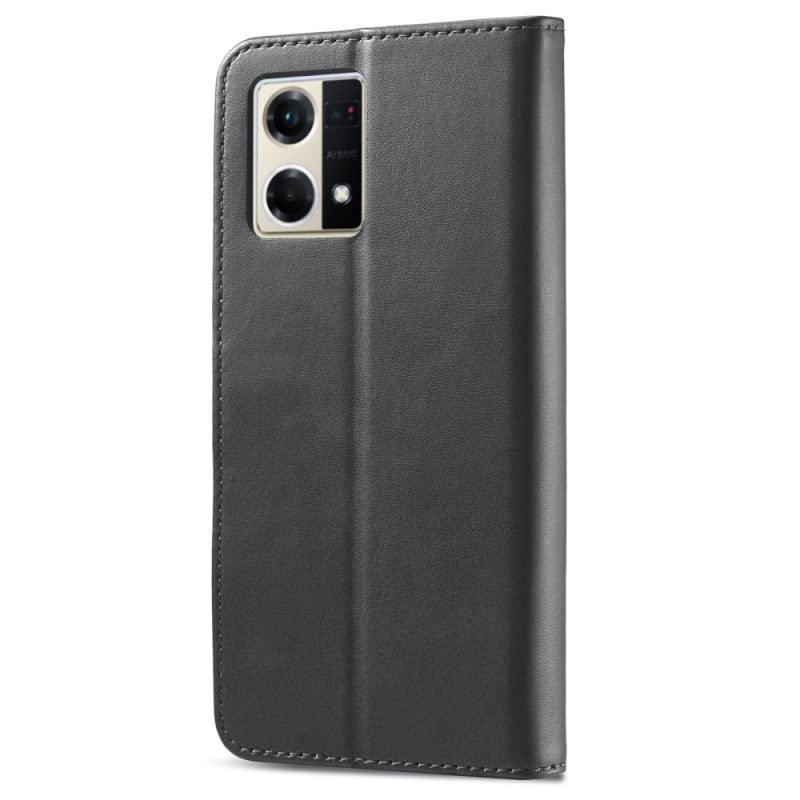 Capa Flip Para Oppo Reno 8 Couro Sintético Lc.imeeke