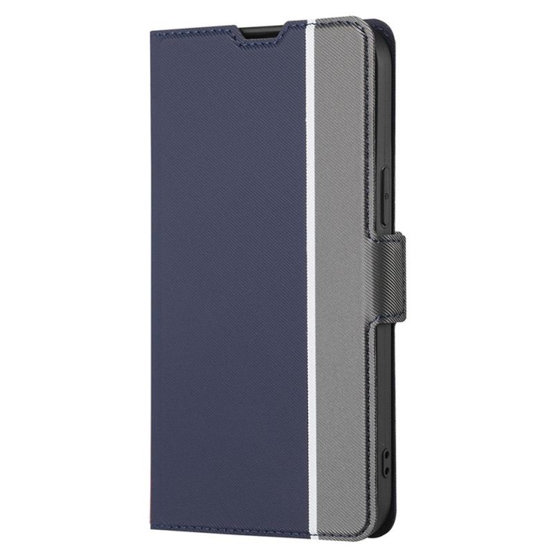 Capa Flip Para Oppo Reno 8 Dois Tons