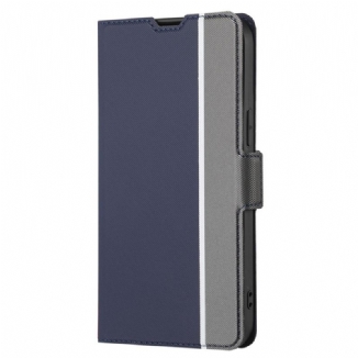 Capa Flip Para Oppo Reno 8 Dois Tons