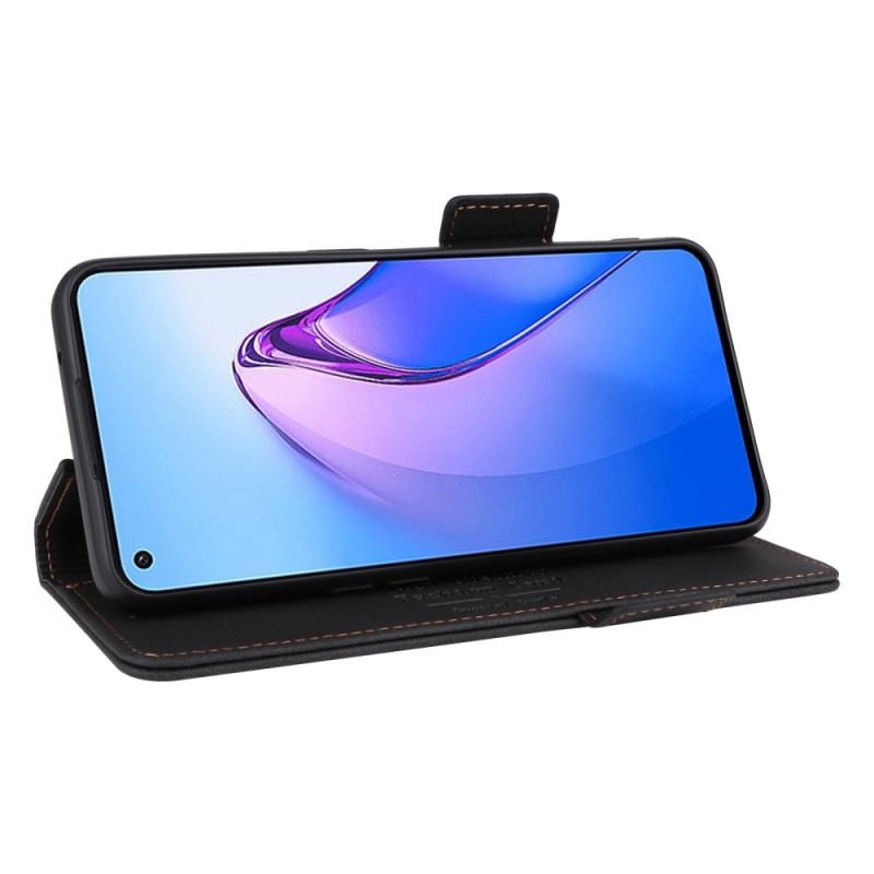 Capa Flip Para Oppo Reno 8 Elegância Sutil