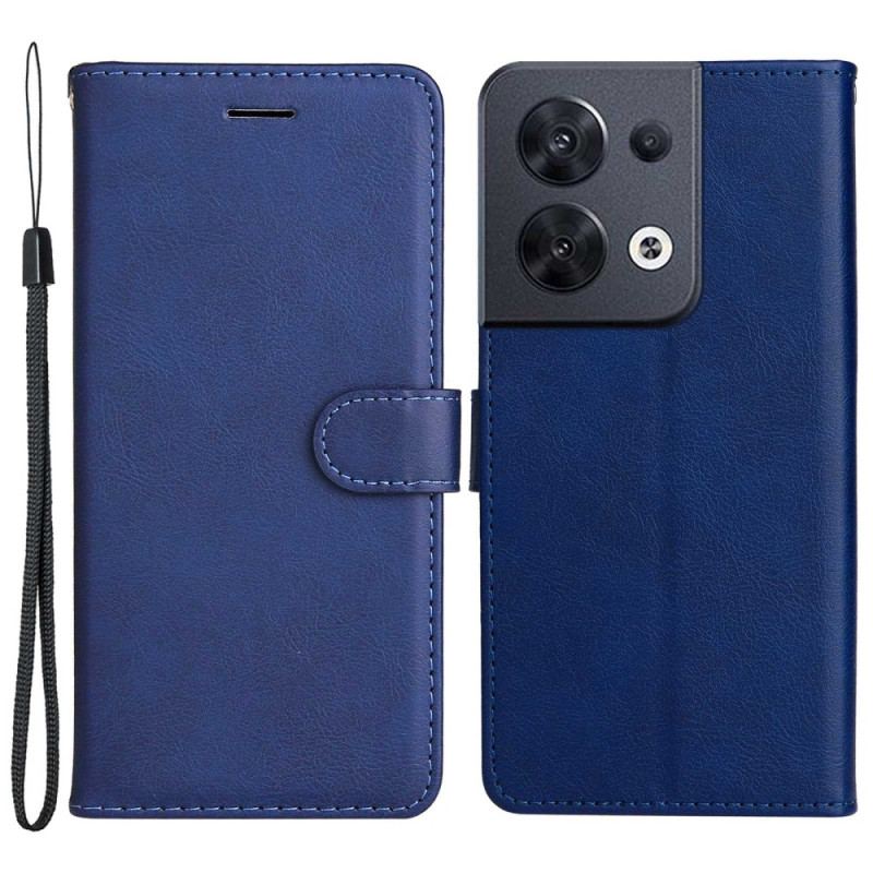 Capa Folio Para Oppo Reno 8 De Cordão Simples Com Alça