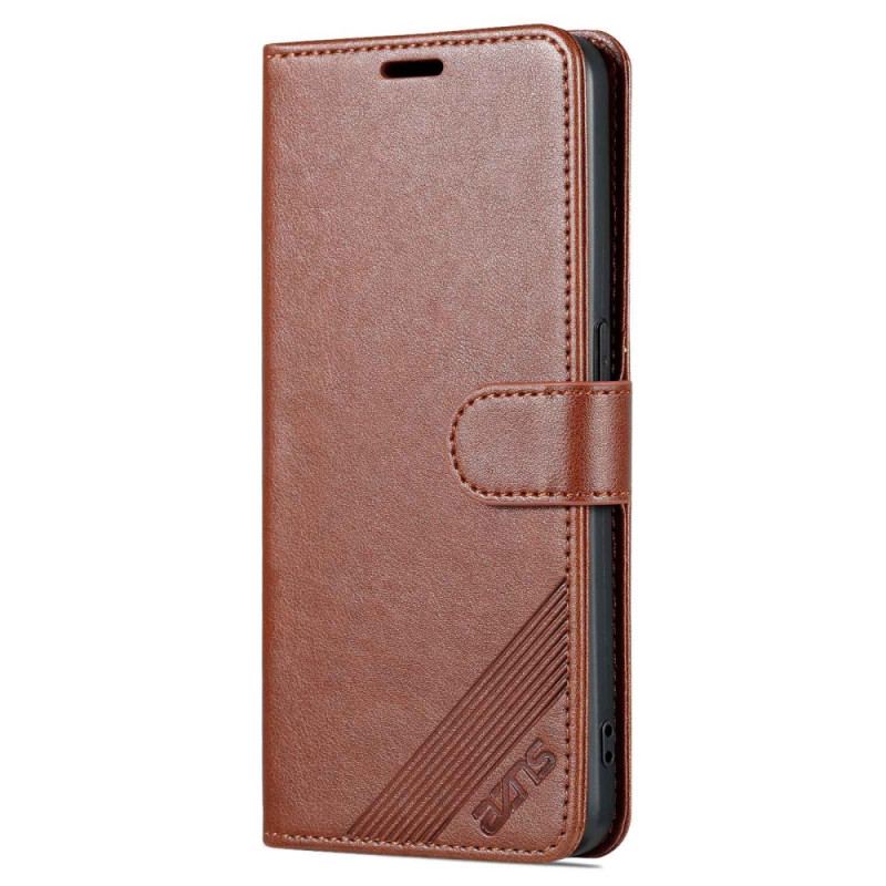 Capa Folio Para Oppo Reno 8 Couro Sintético Azns