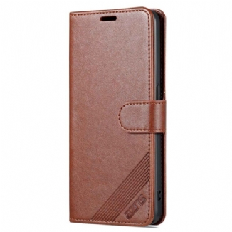 Capa Folio Para Oppo Reno 8 Couro Sintético Azns