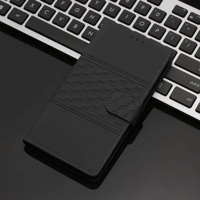 Capa Folio Para Oppo Reno 8 Cubos 3d