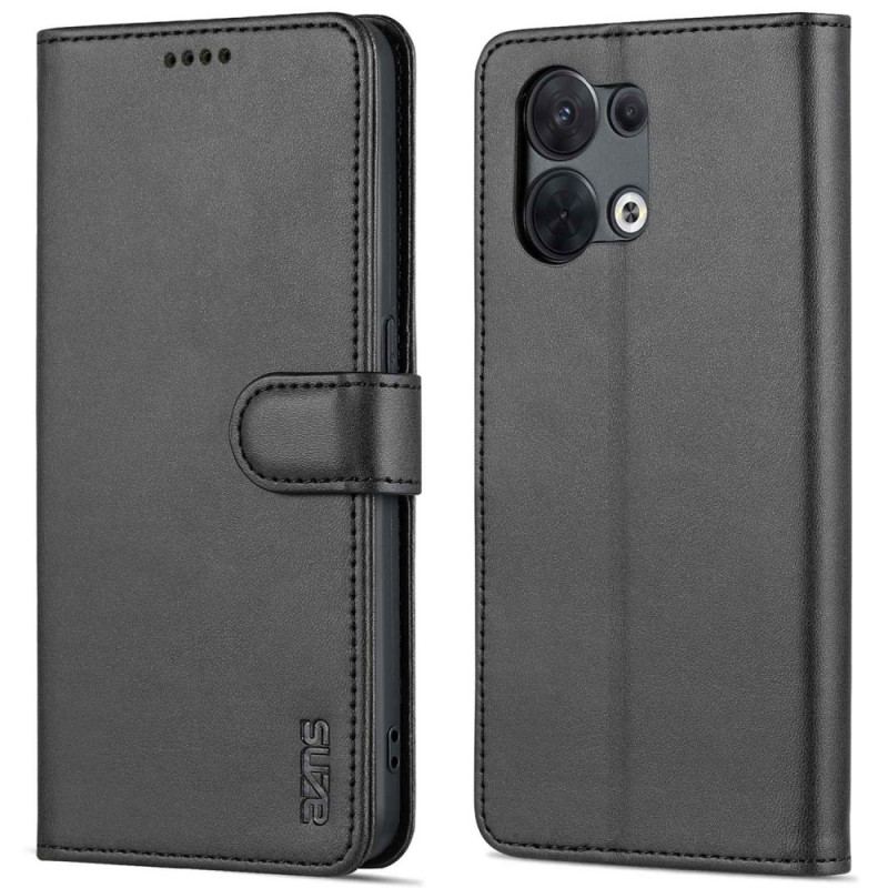 Capa Folio Para Oppo Reno 8 Estilo De Couro Azns