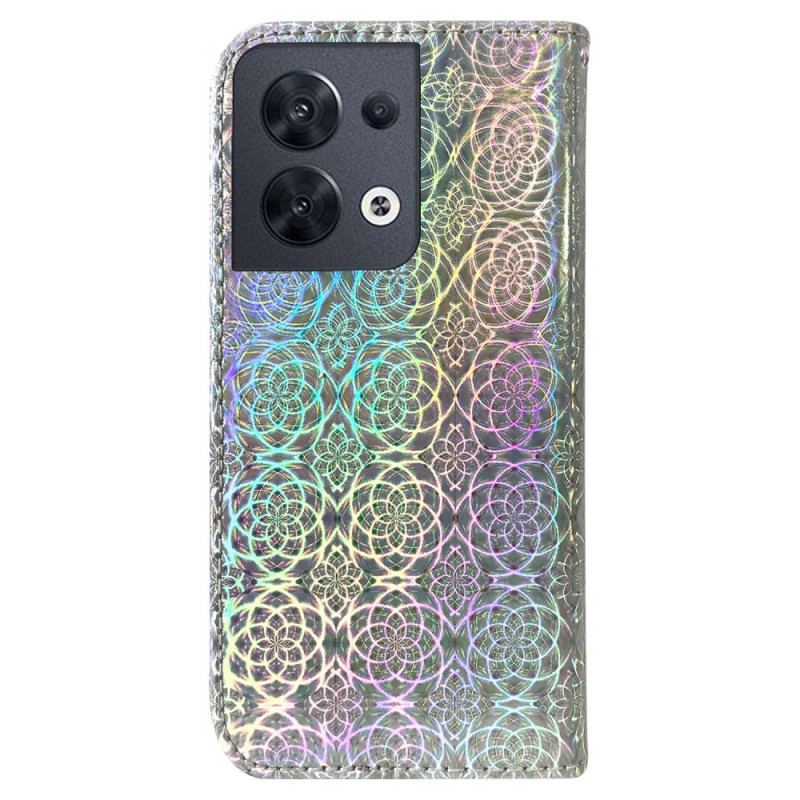 Capa Folio Para Oppo Reno 8 Estilo Discoteca