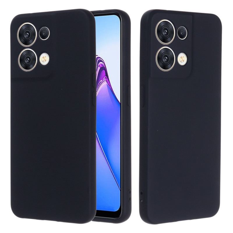 Capa Para Oppo Reno 8 De Cordão Tiras De Silicone Líquido