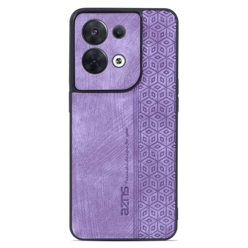 Capa Para Oppo Reno 8 Efeito Couro Azns