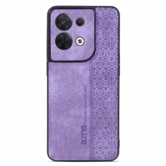 Capa Para Oppo Reno 8 Efeito Couro Azns