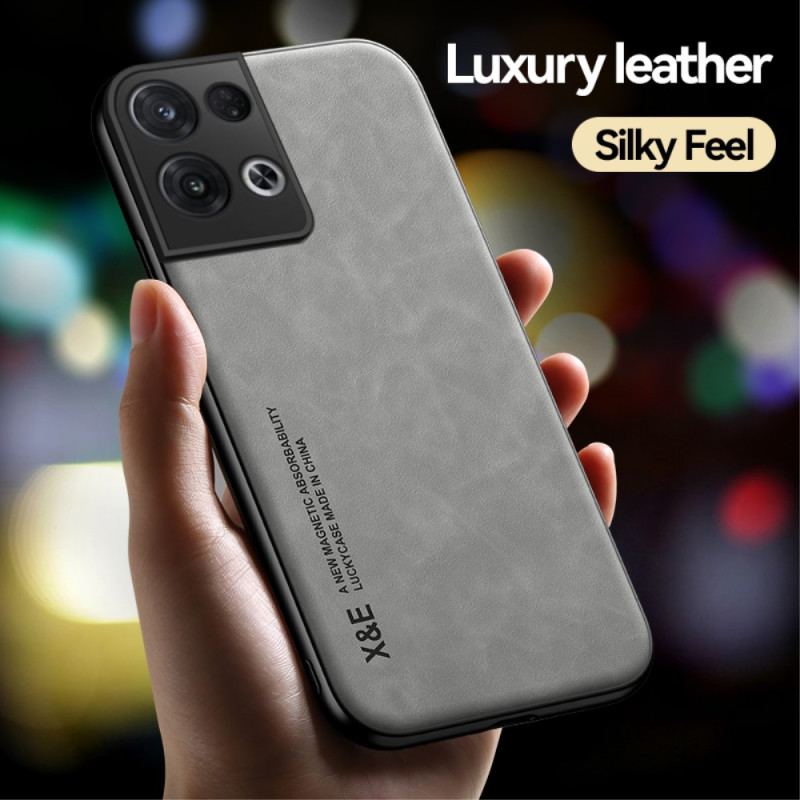 Capa Para Oppo Reno 8 Efeito Couro X&e