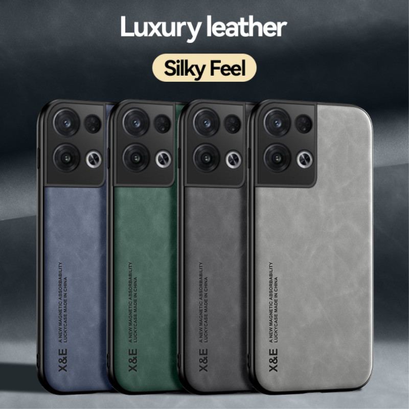 Capa Para Oppo Reno 8 Efeito Couro X&e