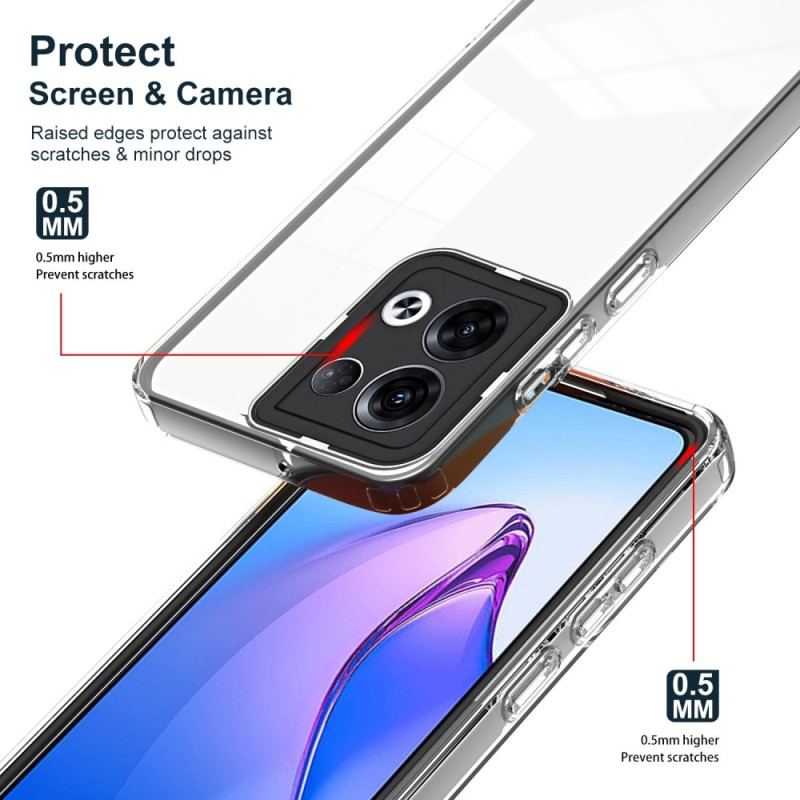 Capa Para Oppo Reno 8 Híbrido Transparente