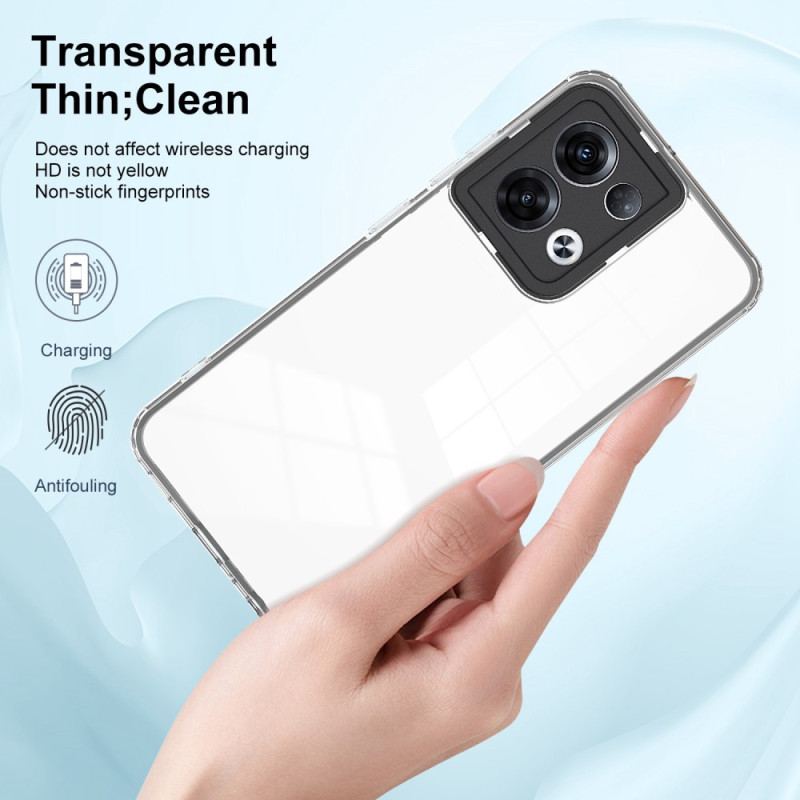 Capa Para Oppo Reno 8 Híbrido Transparente