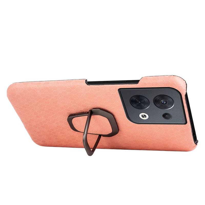 Capa Para Oppo Reno 8 Honeycomb Com Suporte De Anel