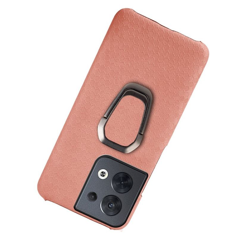 Capa Para Oppo Reno 8 Honeycomb Com Suporte De Anel