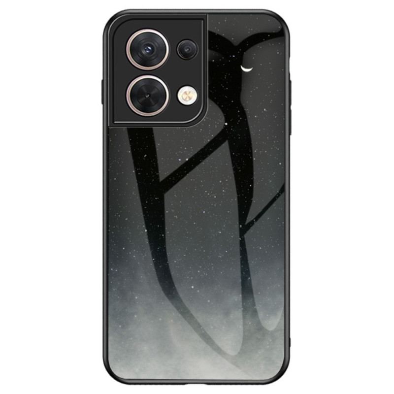 Capa Para Oppo Reno 8 Padrão De Vidro Temperado