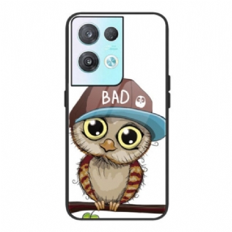 Capa Para Oppo Reno 8 Vidro Temperado Bad Owl