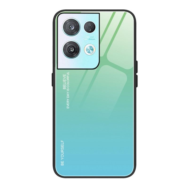 Capa Para Oppo Reno 8 Vidro Temperado Seja Você Mesmo