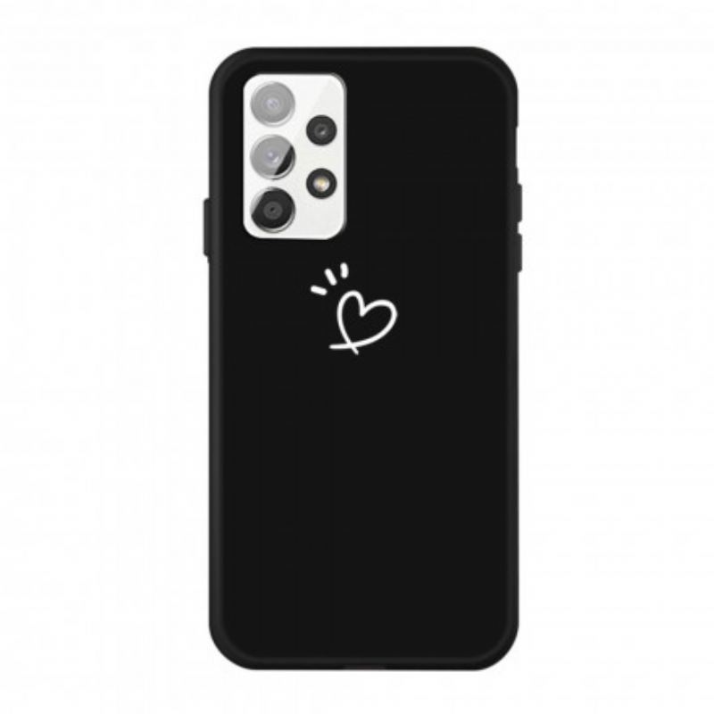 Capa De Celular Para Samsung Galaxy A32 Coração De Silicone