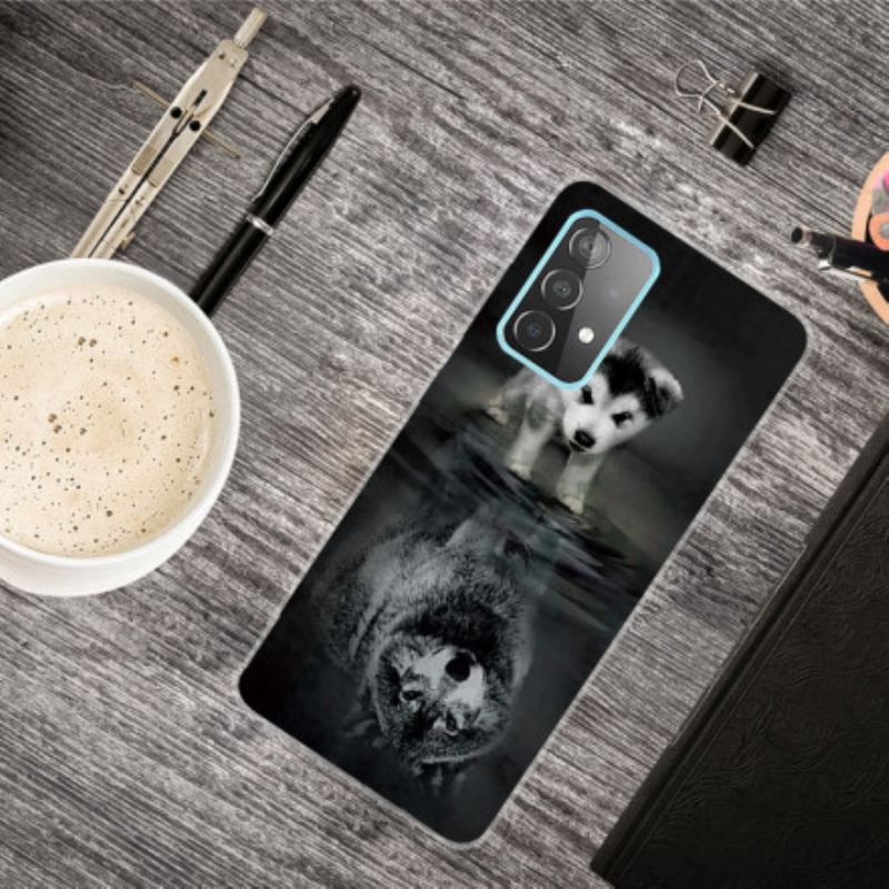 Capa De Celular Para Samsung Galaxy A32 Sonho De Cachorrinho