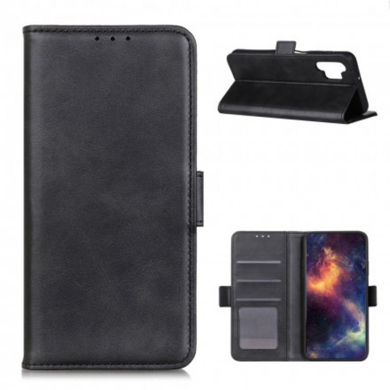 Capa Em Pele Para Samsung Galaxy A32 Flip Aba Dupla