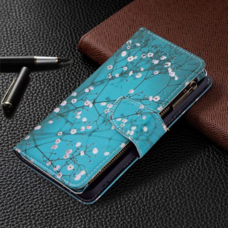 Capa Flip Para Samsung Galaxy A32 Bolso De Árvore Com Zíper