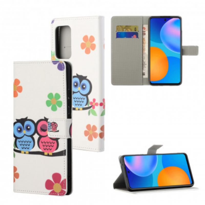 Capa Flip Para Samsung Galaxy A32 Par De Corujas