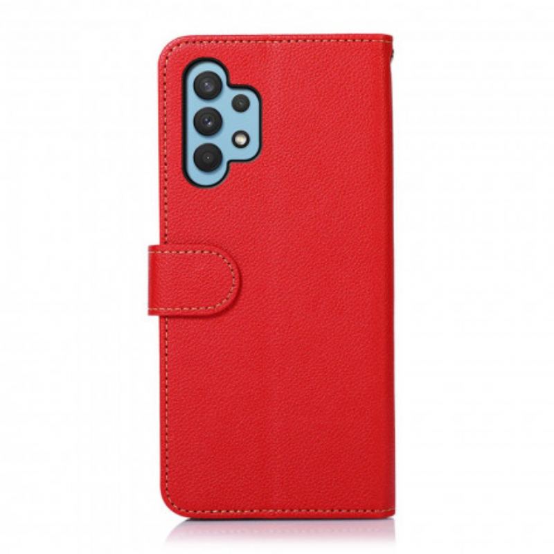 Capa Folio Para Samsung Galaxy A32 Estilo Lichia Rfid Khazneh